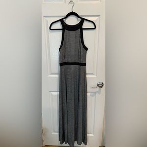 BCBGeneration Silver and black maxi dress